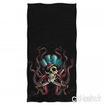 VLOOQ-HX Crâne de Pirate Cool avec tentacules de Pieuvre Douces Grandes Serviettes de Table décoratives très absorbantes  Polyvalent pour Salle de Bains 27 5 x 17 5 Pouces - B07VNDV35T